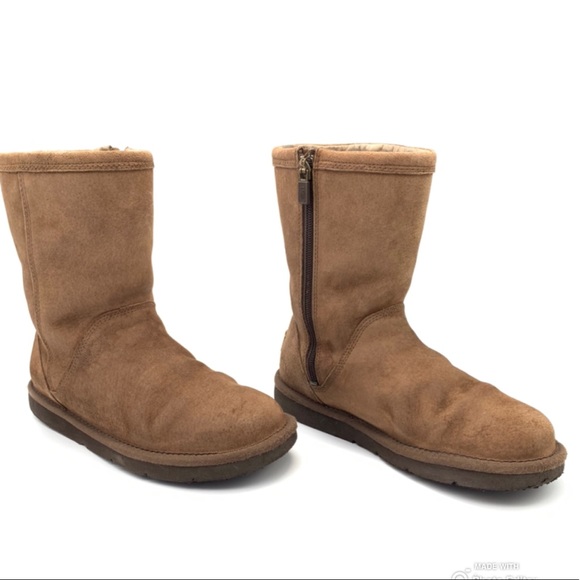 UGG Shoes - UGG Leather Sheepskin Lined Boots